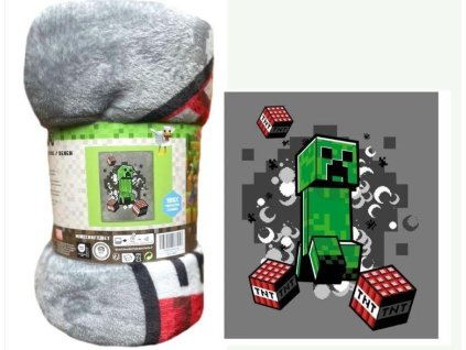 XXL FLÍSOVÁ DEKA  MINECRAFT DE LUX
