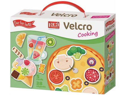 PEXI Velcro skládačky Vaření (Cooking) 38 dílků na suchý zip