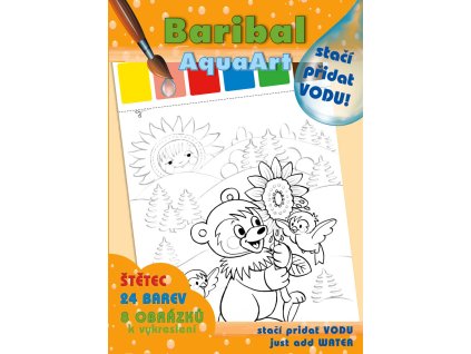 Akim AKIM Omalovánky Stačí přidat vodu! Méďa Baribal set s barvami a štětcem