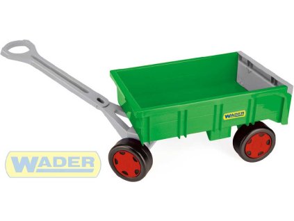 Wader WADER Vlečka dětský vozík 95cm Farmer zelený nosnost 60kg plast 10915