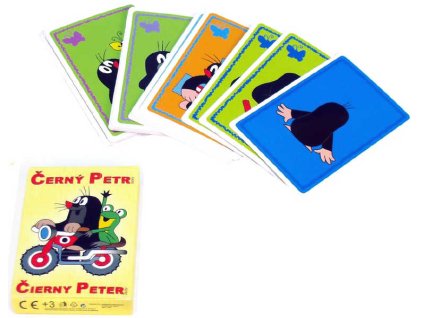 Akim AKIM Hra Černý Petr KRTEK karty v papírové krabiččce *SPOLEČENSKÉ HRY*