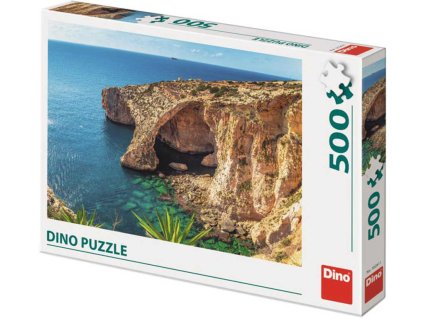 Dino DINO Puzzle 500 dílků Malta pláž foto 47x33cm skládačka