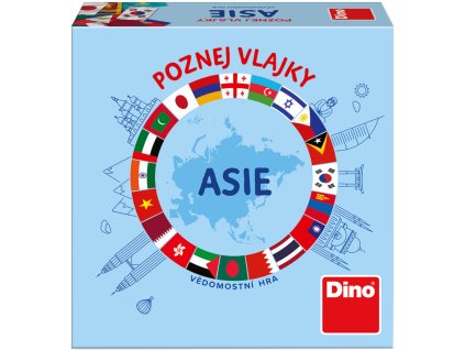 Dino DINO Hra Poznej vlajky Asie karetní *SPOLEČENSKÉ HRY*