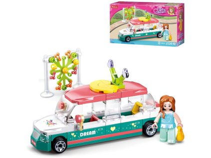 Sluban SLUBAN Girls Dream Auto limuzína 117 dílků + 1 figurka STAVEBNICE