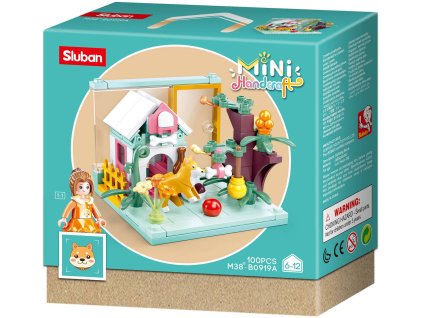 Sluban SLUBAN Mini Handcraft Domeček pro pejska 100 dílků + 1 figurka STAVEBNICE