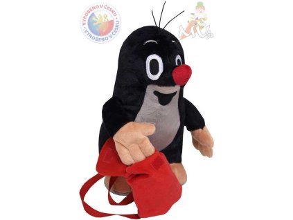 Moravská ústředna MORAVSKÁ ÚSTŘEDNA Krtek (krteček) 20 cm s batůžkem * PLYŠOVÉ HRAČKY *
