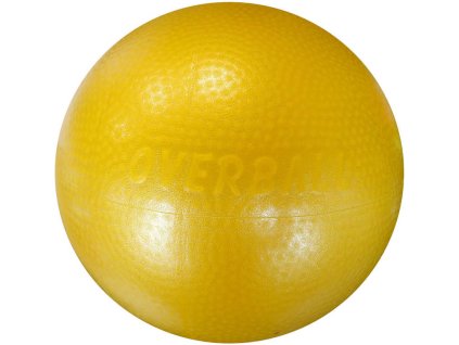 Acra ACRA Míč overball 230mm žlutý fitness gymball rehabilitační do 150kg