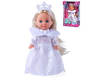 Simba SIMBA Panenka Evička Dream Princess zimní princezna bílé třpytivé šaty