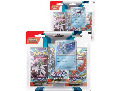 ADC Hra Pokémon TCG SV04 Paradox Rift 3 pack blister booster