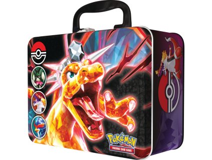 ADC Pokémon TGC: Collectors Chest Charizard 6x booster s doplňky v kovovém kufříku