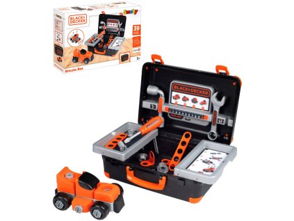 Smoby SMOBY B+D Bricolo pracovní dětské nářadí + montážní auto malý kutil v kufříku