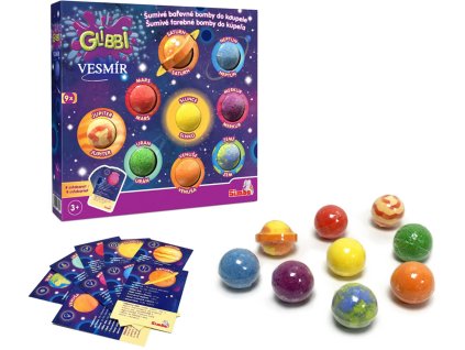 Simba SIMBA Glibbi Vesmír vodní bomby šumivé planety set 9ks do koupele do vody