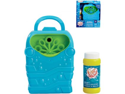 Výrobník bublin automatický modrý set bublifukovač s náplní 113ml