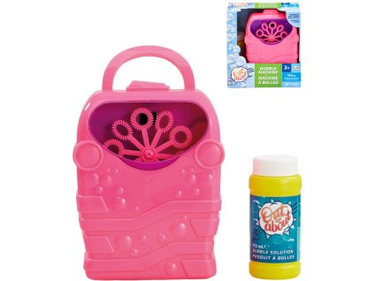 Výrobník bublin automatický růžový set bublifukovač s náplní 113ml