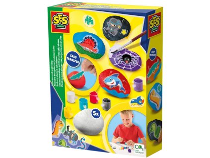 SES Creative SES CREATIVE Malování kamínků kreativní set se samolepkami
