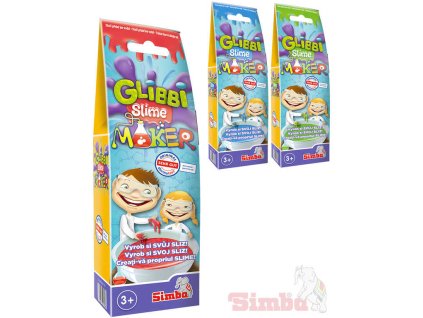 Simba SIMBA Glibbi Slime Maker prášek 50g na výrobu slizu do vany 3 barvy v sáčku