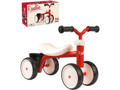 Smoby SMOBY Baby odrážedlo Rookie červené odstrkovadlo s košíkem