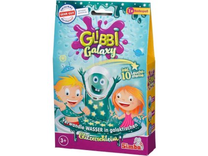 Simba SIMBA Glibbi Galaxy Slime sliz zábavný do vany s hvězdičkami svítící ve tmě