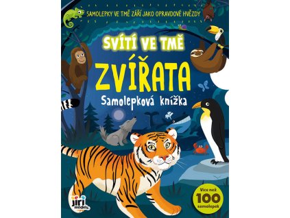 Jiri Models JIRI MODELS Samolepková knížka zvířata svítí ve tmě fosforeskuje