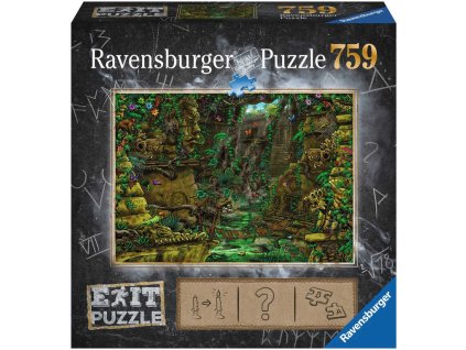 Ravensburger RAVENSBURGER Hra puzzle únikové Tajemný chrám 759 dílků 70x50cm skládačka 2v1