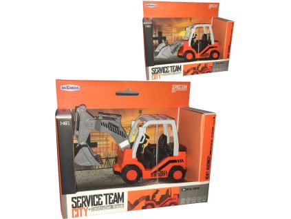Auto Service team stavební stroj zpětný chod 15cm 2 druhy plast