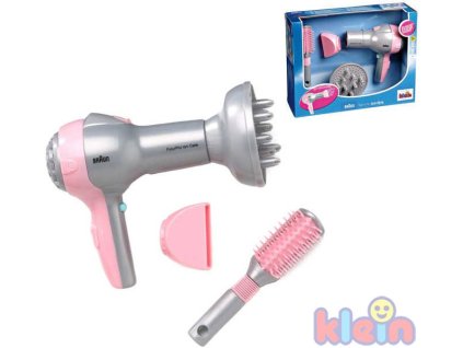 Klein KLEIN Dětský fén Na baterie Set S hřebínkem BRAUN
