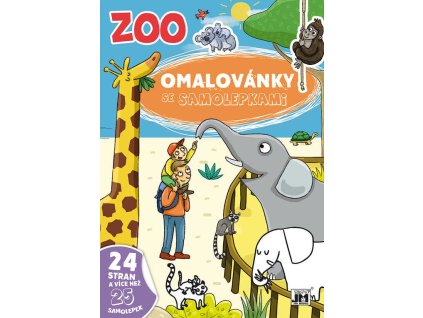 Jiri Models JIRI MODELS Omalovánky se samolepkami A4+ ZOO Zvířátka