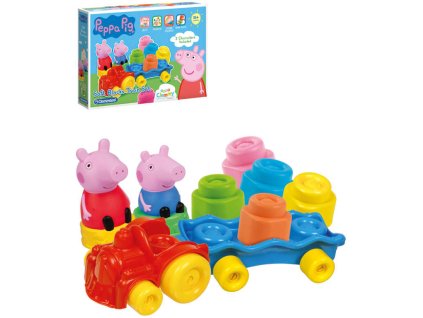 Clementoni CLEMENTONI CLEMMY Baby vláček herní set s kostkami Peppa Pig