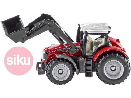 Siku SIKU Model traktor Massey Ferguson s předním nakladačem 1:87 kov
