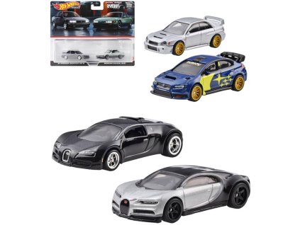 Mattel MATTEL HOT WHEELS Auto angličák Premium Real Riders set 2ks 3 druhy kov