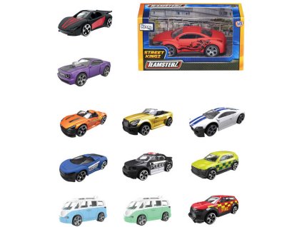 Teamsterz auto kovové Street Kingz 10cm různé druhy volný chod v krabici