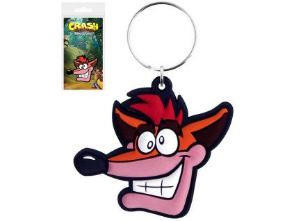 Klíčenka Crash Bandicoot Extra Life 6cm přívěsek na klíče gumový