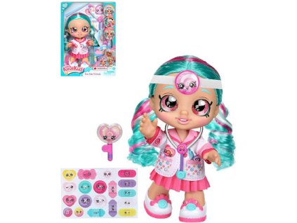 KINDI KIDS Panenka Cindy Pops doktorka 30cm interaktivní herní set s doplňky