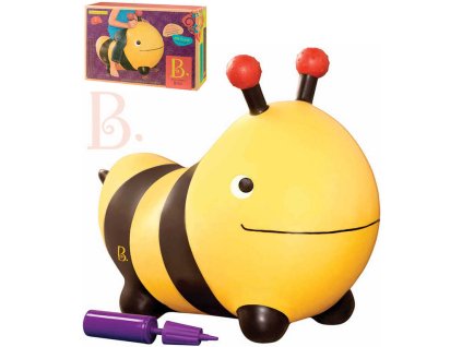 B-Toys B-TOYS Baby hopsadlo nafukovací čmelák Bizzi skákadlo set s pumpičkou