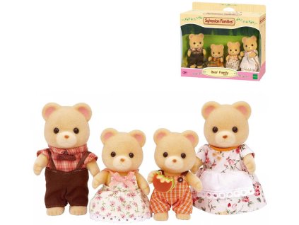 Sylvanian Families rodina medvídků set 4 figurky v krabici
