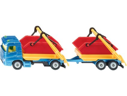 Siku SIKU Auto nákladní set s přívěsem a 2 kontejnery kov 1695