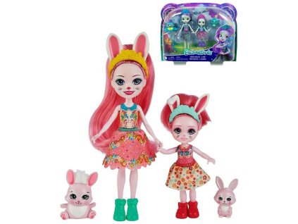 Mattel MATTEL Enchantimals herní set panenka + sestřička se 2 zvířátky 5 druhů