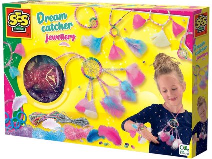 SES Creative SES CREATIVE Výroba třpytivého lapače snů kreativní set s korálky 400ks
