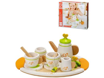 Hape HAPE DŘEVO Dětská čajová souprava pro dva s tácem *DŘEVĚNÉ HRAČKY*