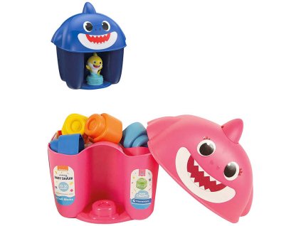 Clementoni CLEMENTONI CLEMMY BabyShark kostky 6ks s figurkou v kyblíku pro miminko