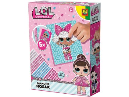 SES Creative SES CREATIVE L.O.L. Surprise kreativní set mozaika s nalepovacími kamínky