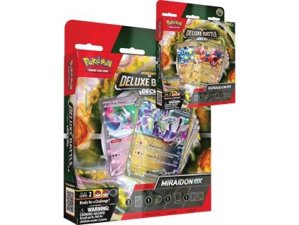 ADC Pokémon TCG: Koraidon / Miraidon ex Battle Deck 60 karet s doplňky 2 druhy