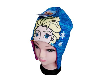 Čepice FROZEN zimní dívčí oboustranná