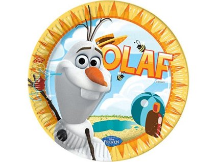 Talíř FROZEN OLAF papírový 8ks