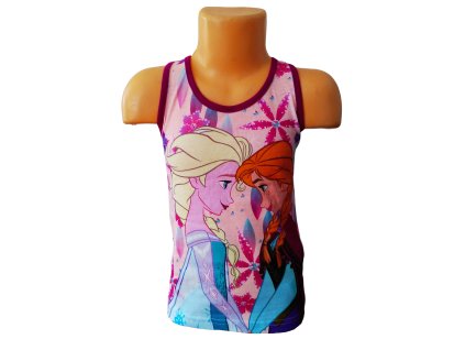 Tílko FROZEN ELSA A ANNA růžové (Barva Růžová, Velikost 98/104)