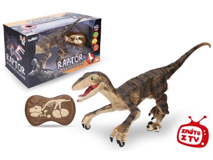 Raptor RC na dálkové ovládání hnědý 45 cm