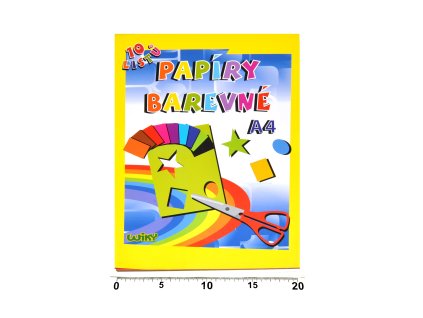 Papíry barevné A4 10 listů