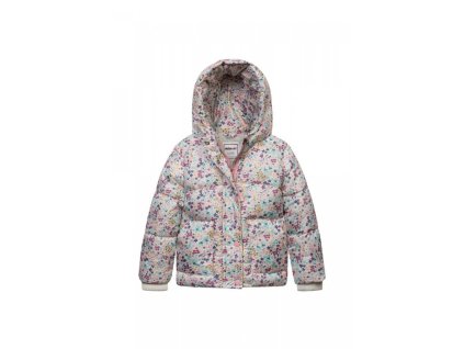 Bunda dívčí nylonvá Puffa, Minoti, Teapot 5, růžová