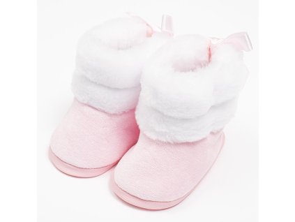 Kojenecké zimní kozačky New Baby růžové