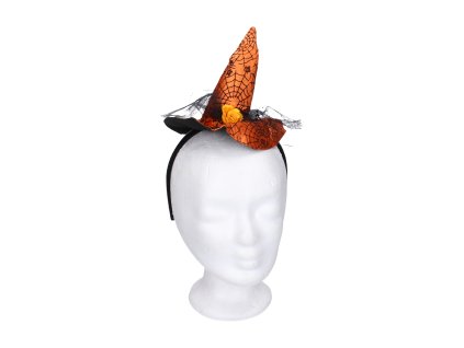 Set karneval - čarodějnická čelenka s ozdobou
